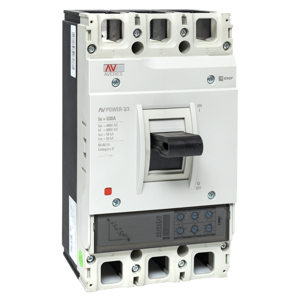 Автоматический выключатель AV POWER-3/4 4P 630А 50kA ETU2.0 EKF AVERES