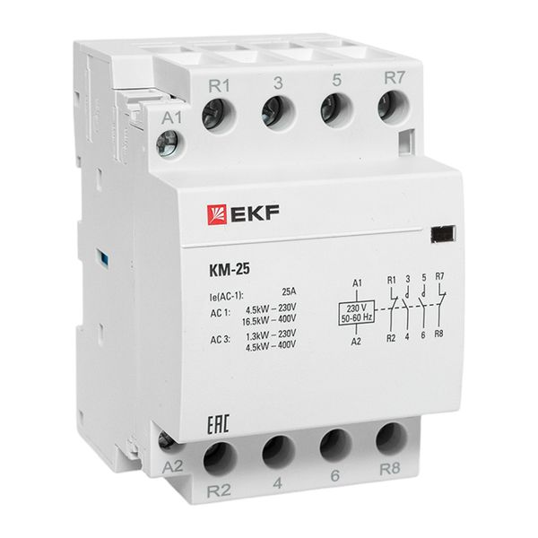 Контактор модульный КМ 25А 2NО+2NC (3 мод.) EKF PROxima