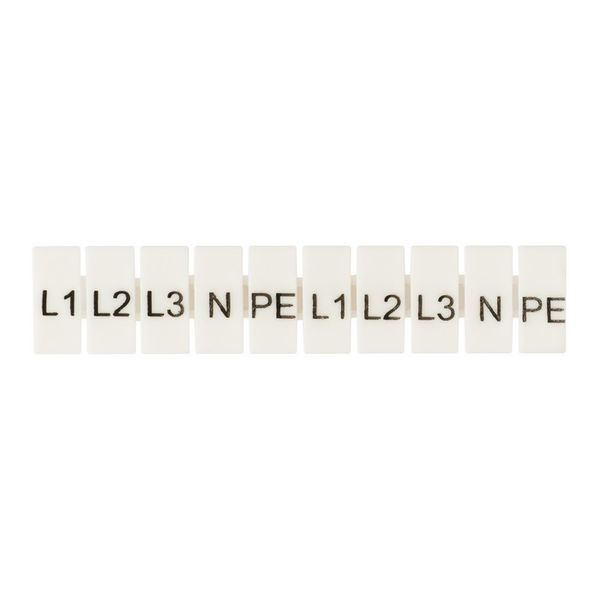 Маркеры для UT/ST/Push-in 4 с символами "L1, L2, L3, N, PE" (100 шт.) EKF