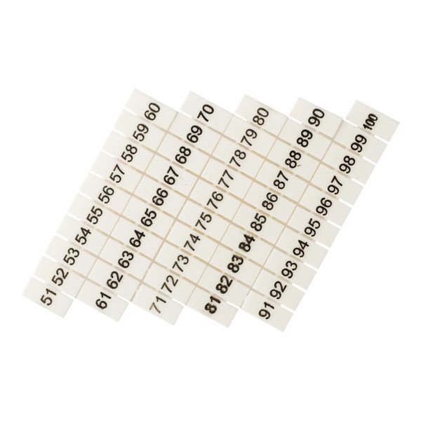 Маркеры для UT/ST/Push-in 4 с нумерацией 50-100 (100 шт.) EKF