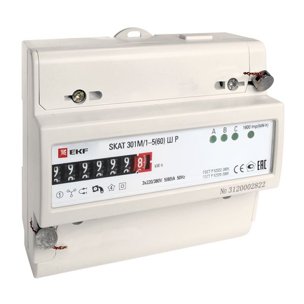 Счётчик электрической энергии SKAT 301M/1-5(60) SD EKF PROxima