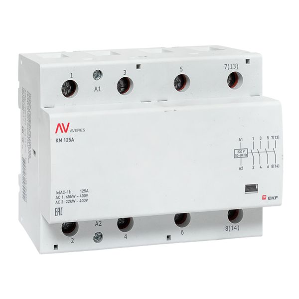 Контактор модульный КМ 100А 4NO 230VAC (6 мод.) AVERES EKF