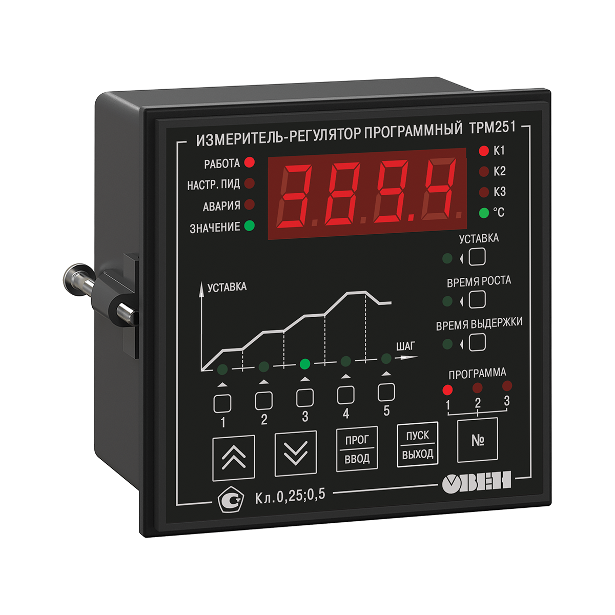 ТРМ251 ПИД-регулятор с пошаговыми программами и RS-485 ТРМ251-Щ1.ТРР