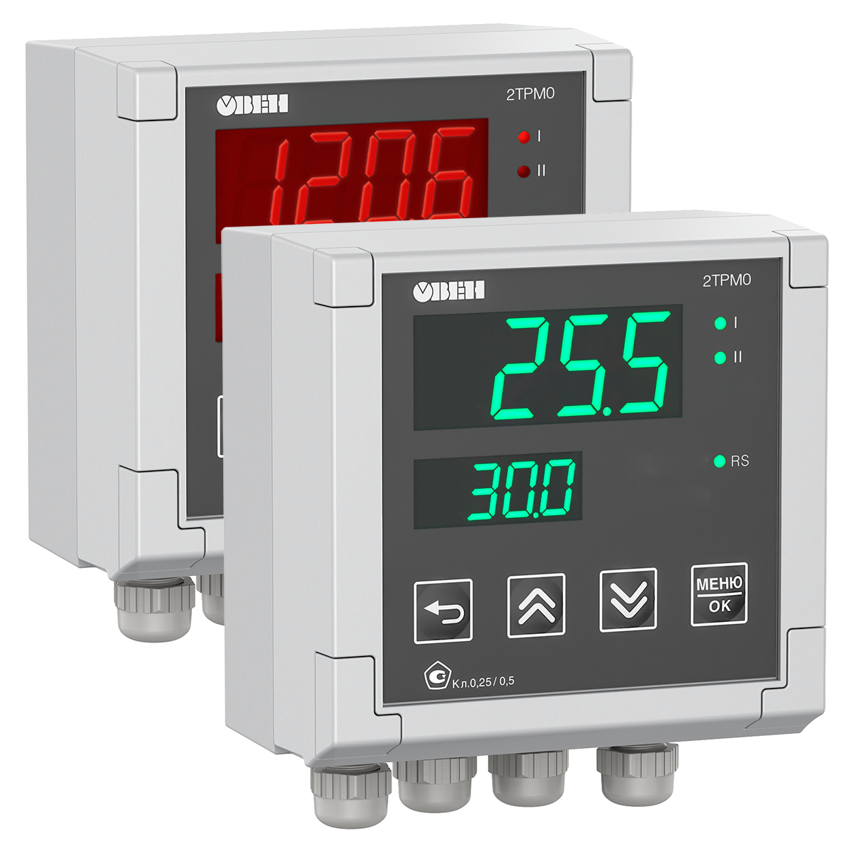 2ТРМ0-Щ1.У2.RS двухканальный измеритель с интерфейсом RS-485