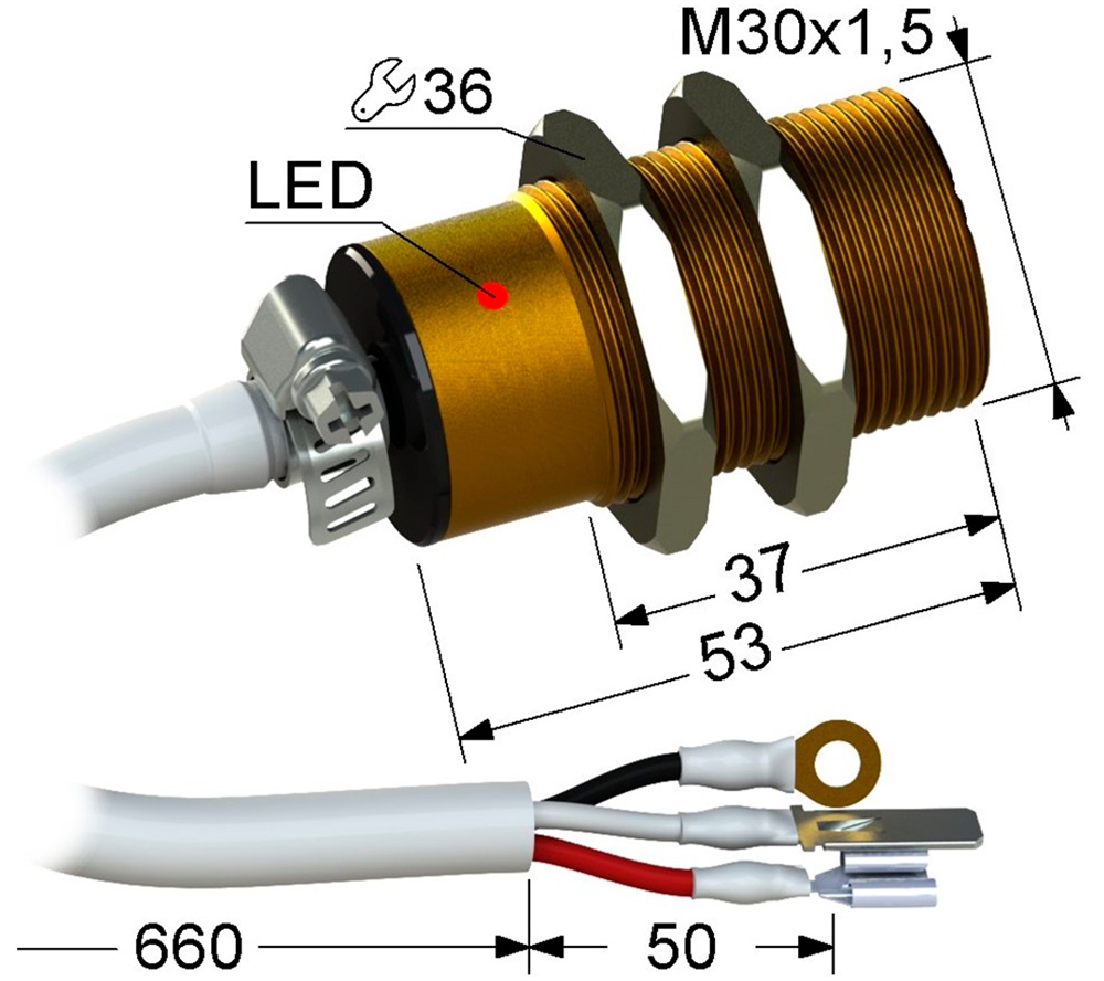 PS2A-30M53-10B11-ZN Индуктивный датчик Мега-К