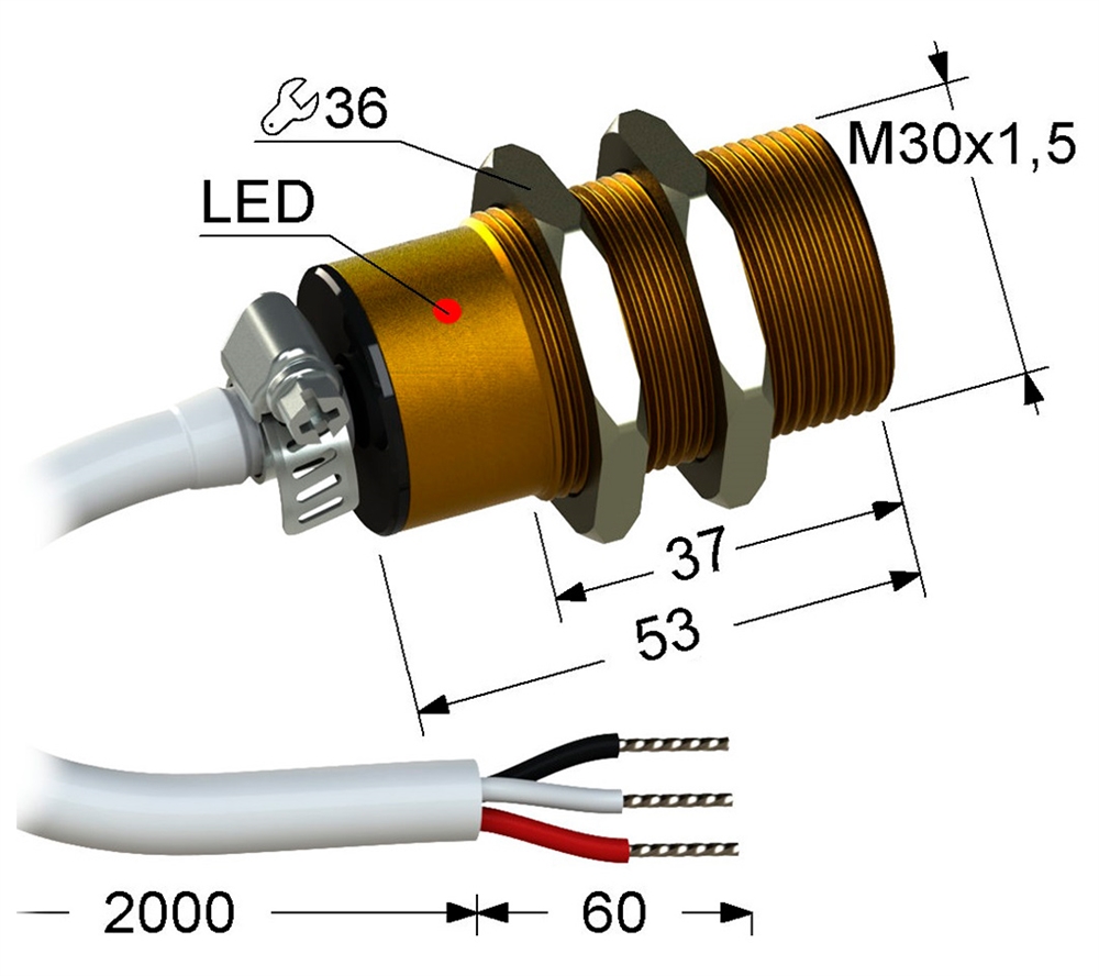 PS2A-30M53-10B31-Z Индуктивный датчик Мега-К