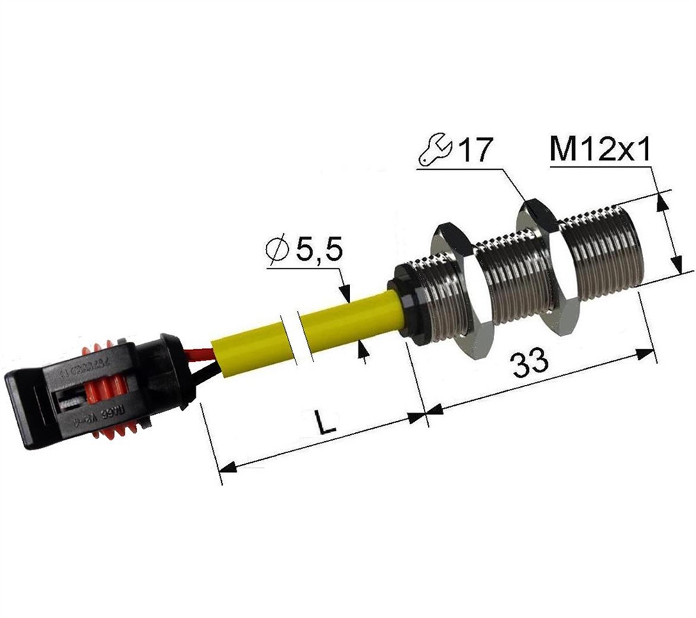 PS5-12M33-10N105-K3A2 Магниточувствительный датчик Мега-К