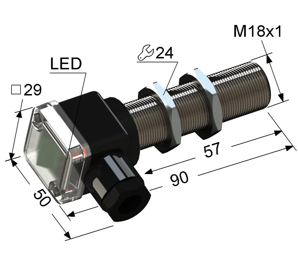 PS2D-18M90-5B91-B Индуктивный датчик Мега-К