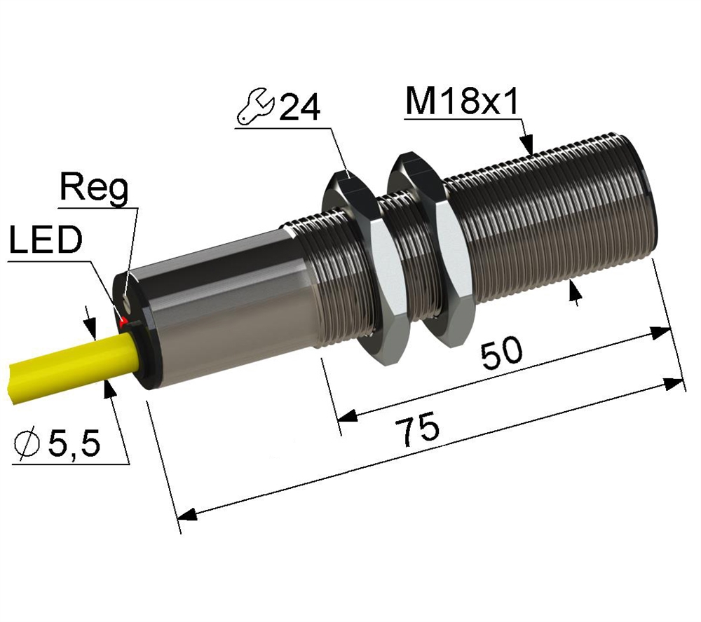 PS1-18M75-5B21-K Емкостный датчик Мега-К