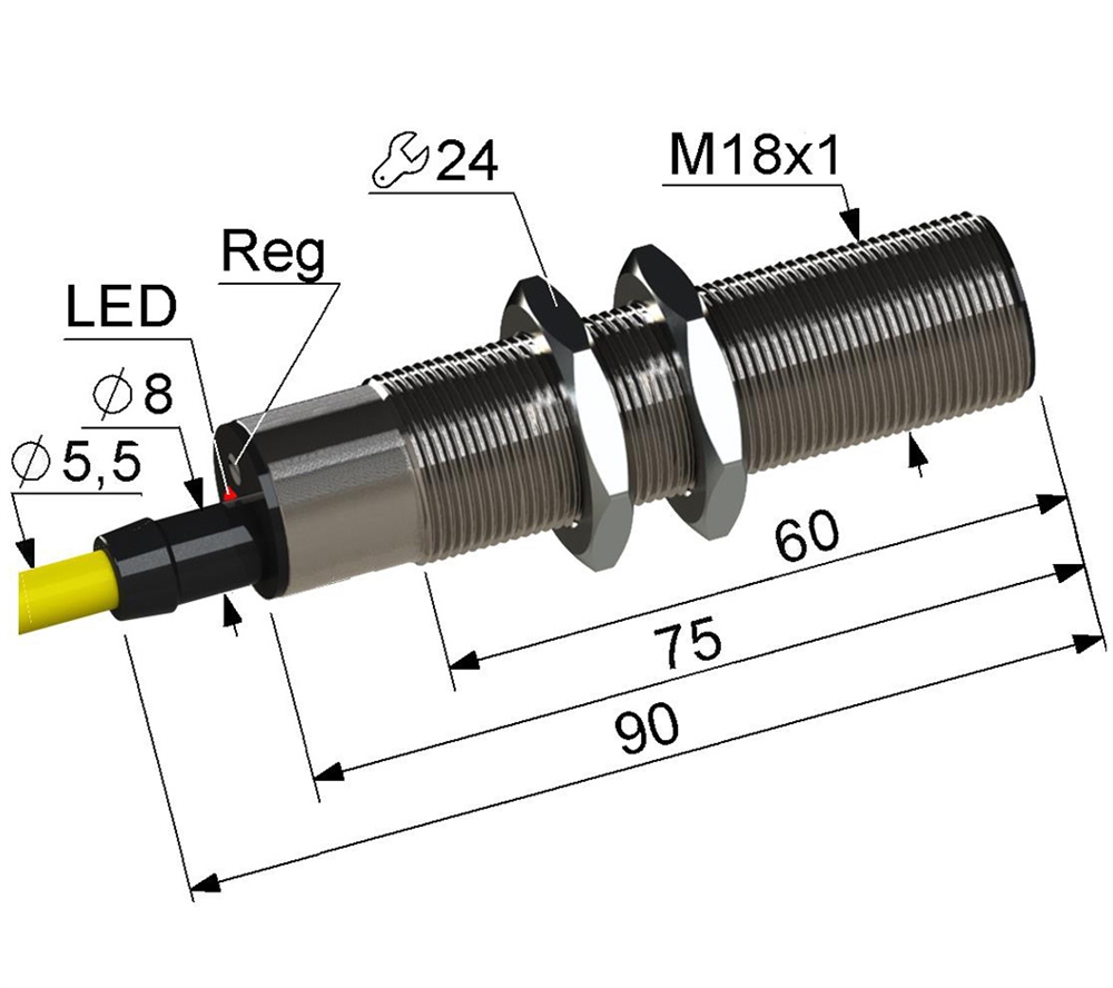 PS1-18M90-5B41-Z Емкостный датчик Мега-К