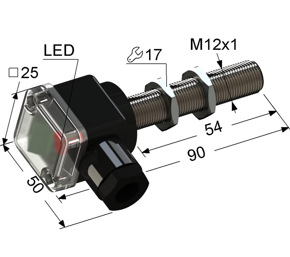 PS2-12M90-2B84-B Индуктивный датчик Мега-К