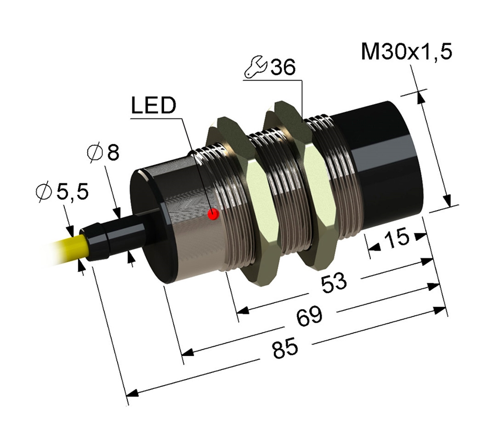PS2-30M85-15N74-Z Индуктивный датчик Мега-К