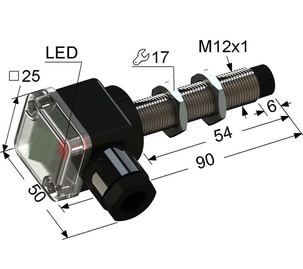 PS2-12M90-4N84-B Индуктивный датчик Мега-К