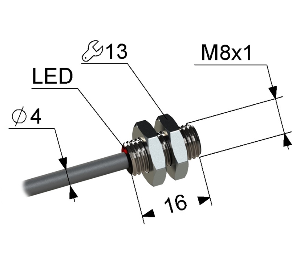 PS2-08M16-2B11-K Индуктивный датчик Мега-К