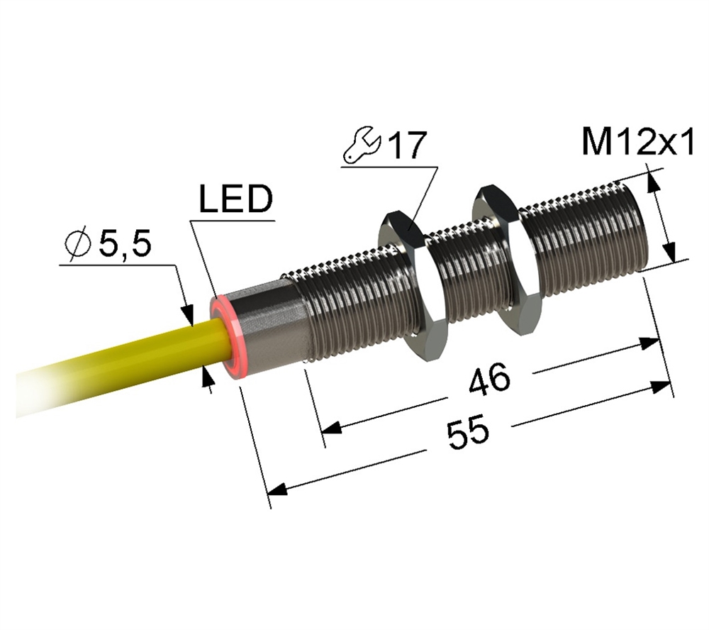 PS2-12M55-2B31-K Индуктивный датчик Мега-К
