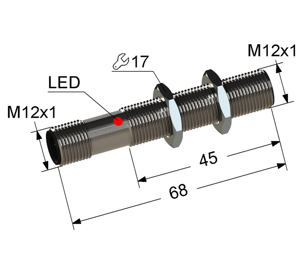 PS2-12M68-2B61-C4 Индуктивный датчик Мега-К