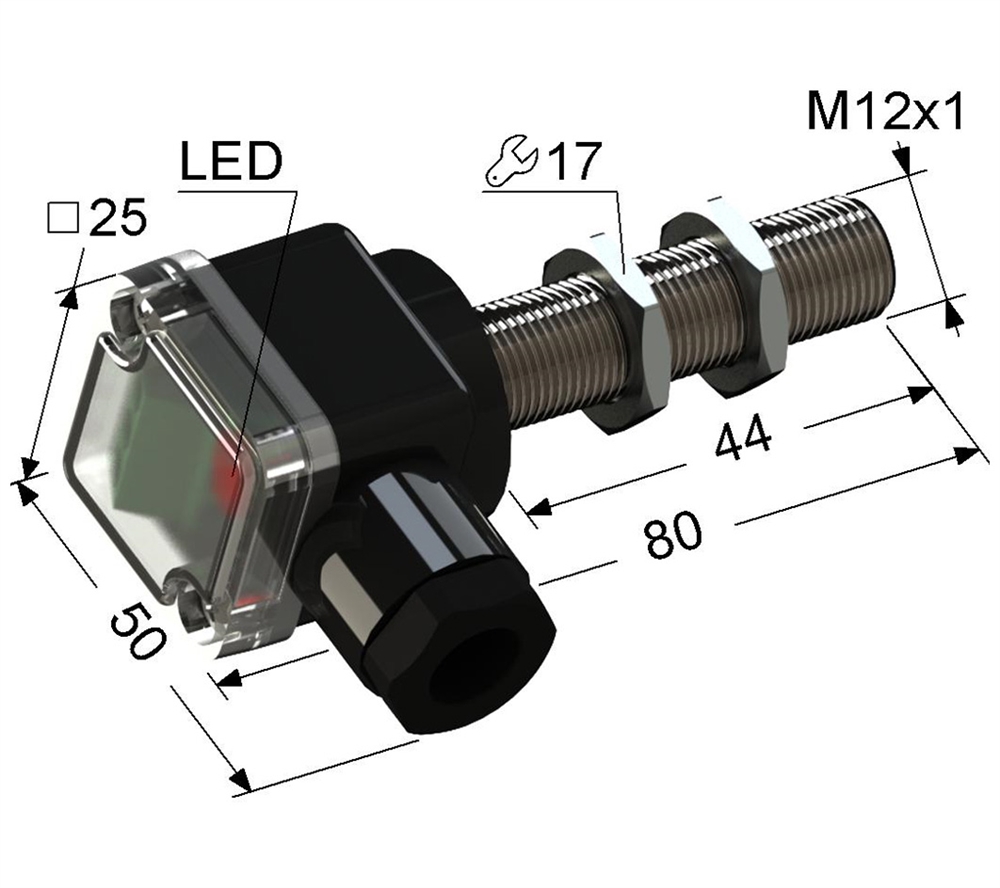 PS2-12M80-2B21-B Индуктивный датчик Мега-К