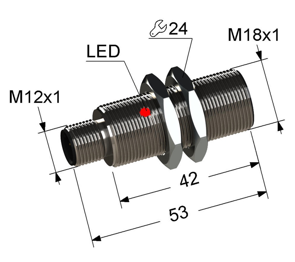 PS2-18M53-12B31-C4 Индуктивный датчик Мега-К