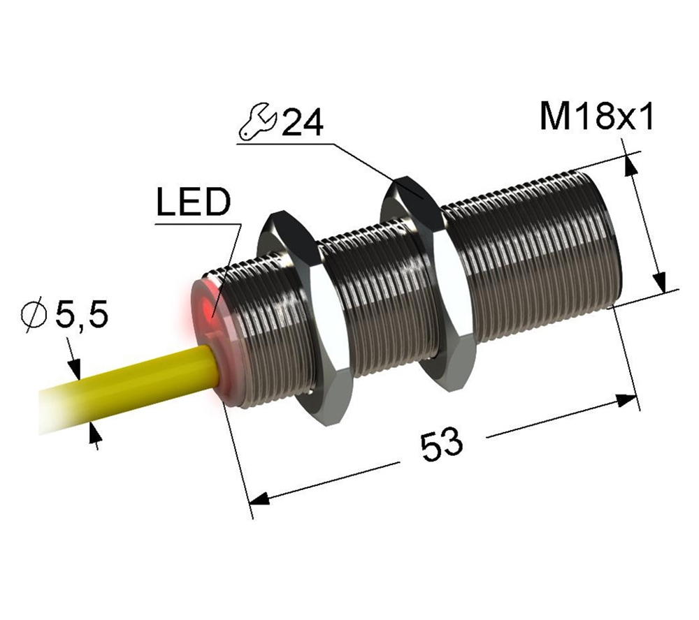 PS2-18M53-12B31-K Индуктивный датчик Мега-К