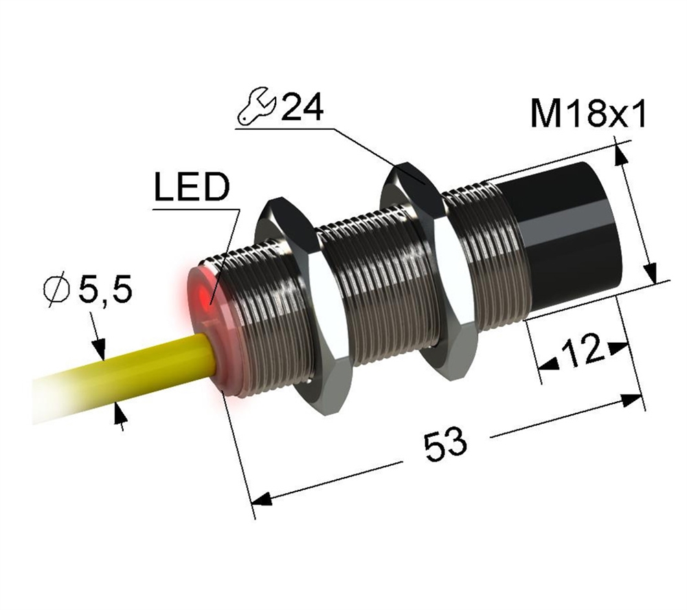PS2-18M53-12N51-K Индуктивный датчик Мега-К