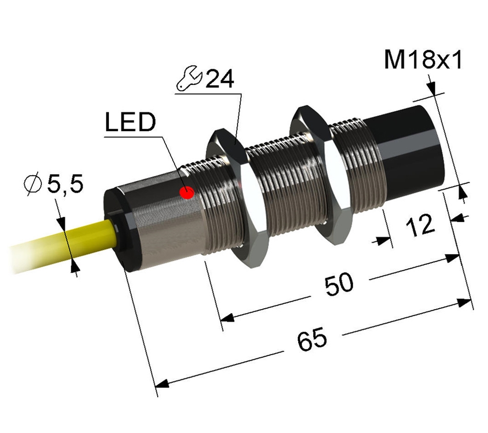 PS2-18M65-12N31-K Индуктивный датчик Мега-К