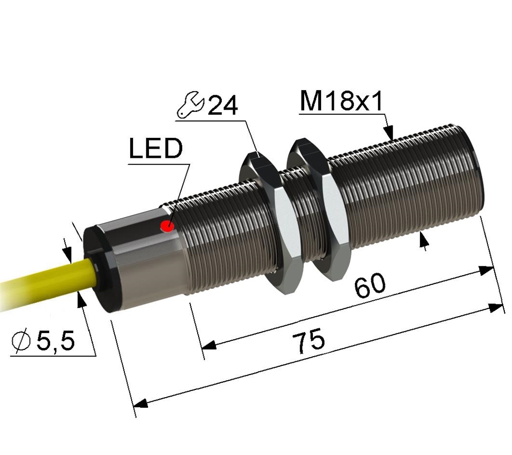 PS2-18M75-5B84-K Индуктивный датчик Мега-К