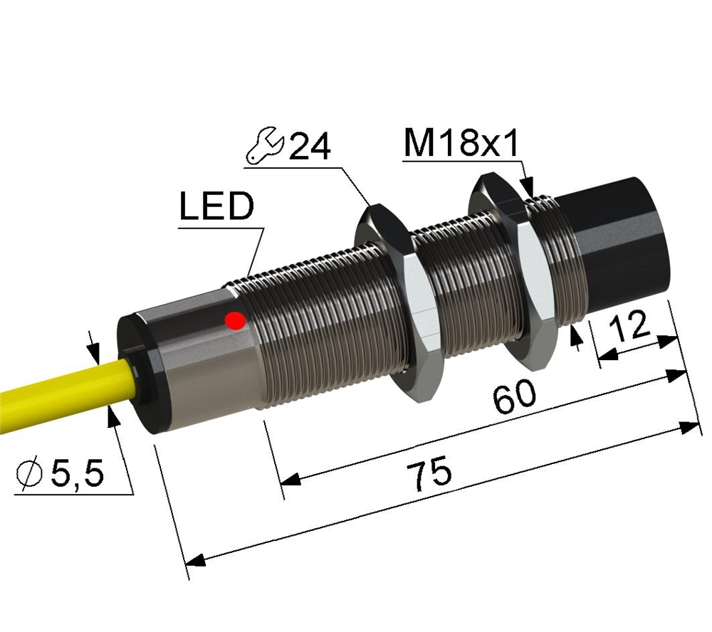 PS2-18M75-8N74-K Индуктивный датчик Мега-К