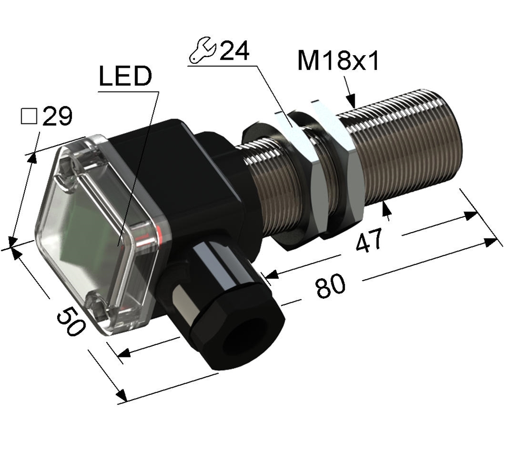 PS2-18M80-12N11-B Индуктивный датчик Мега-К