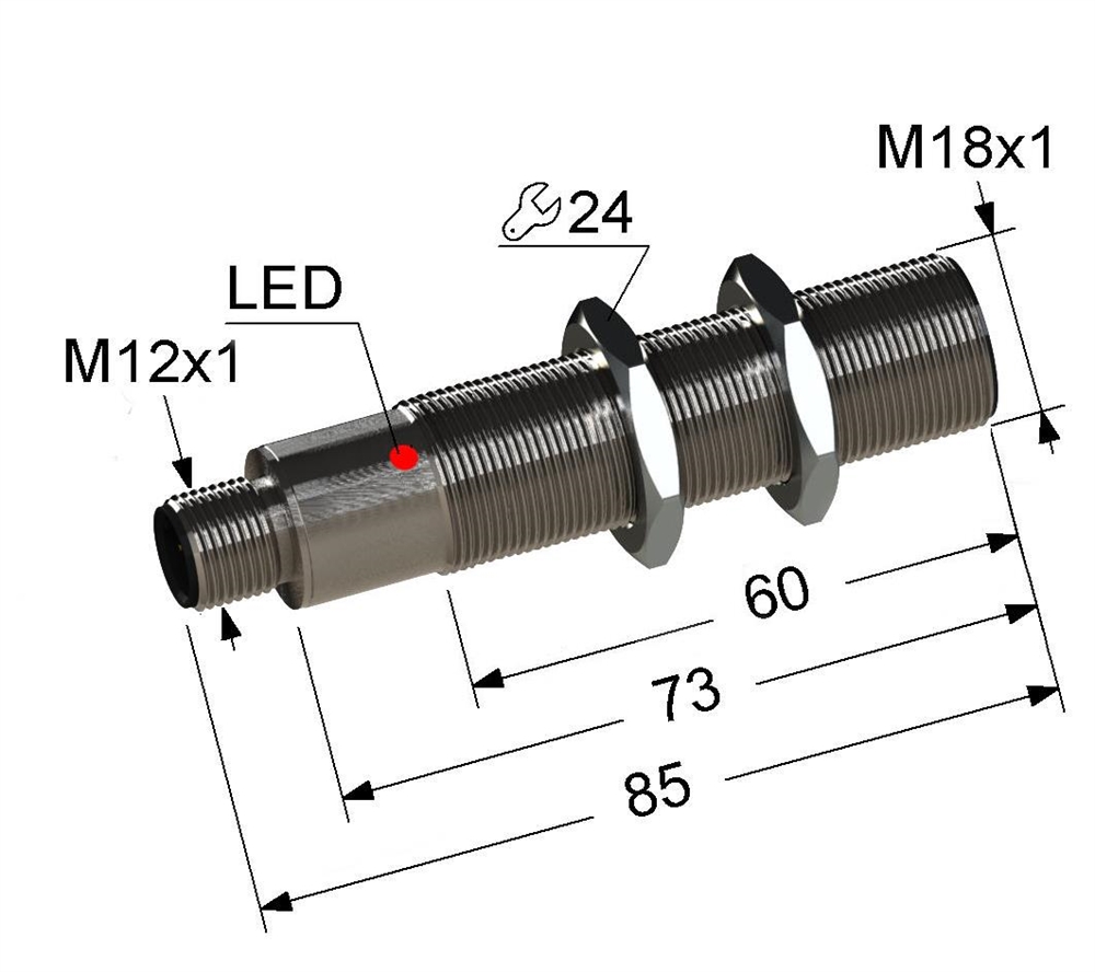 PS2-18M85-5B74-C27 Индуктивный датчик Мега-К
