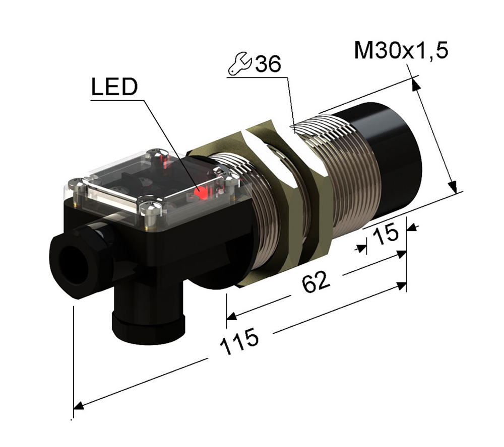 PS2-30M115-25N51-T Индуктивный датчик Мега-К