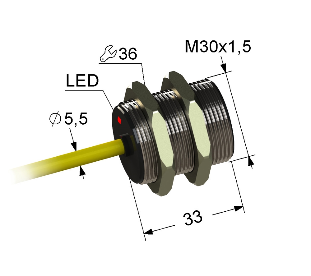 PS2-30M33-10B21-K Индуктивный датчик Мега-К