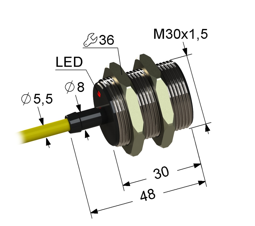 PS2-30M48-10B41-Z Индуктивный датчик Мега-К