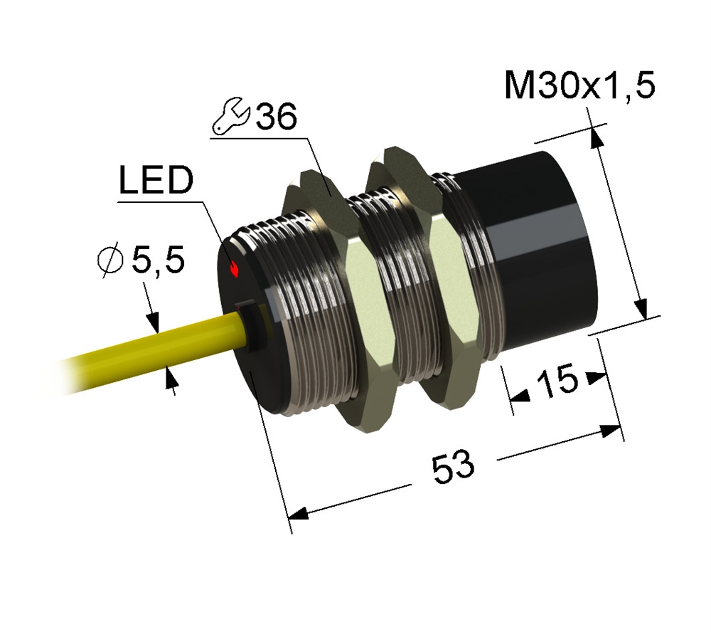 PS2-30M53-15N31-K Индуктивный датчик Мега-К