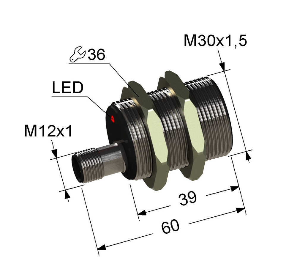 PS2-30M60-15B61-C4 Индуктивный датчик Мега-К
