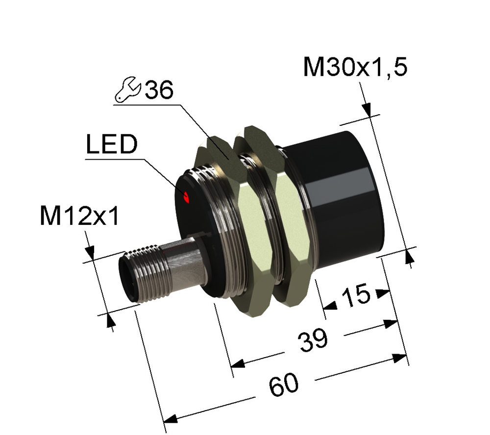 PS2-30M60-15N21-C4 Индуктивный датчик Мега-К