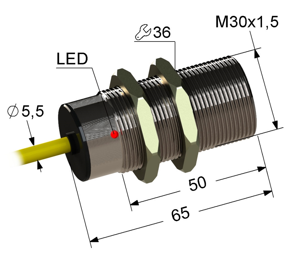 PS2-30M65-10B11-K Индуктивный датчик Мега-К