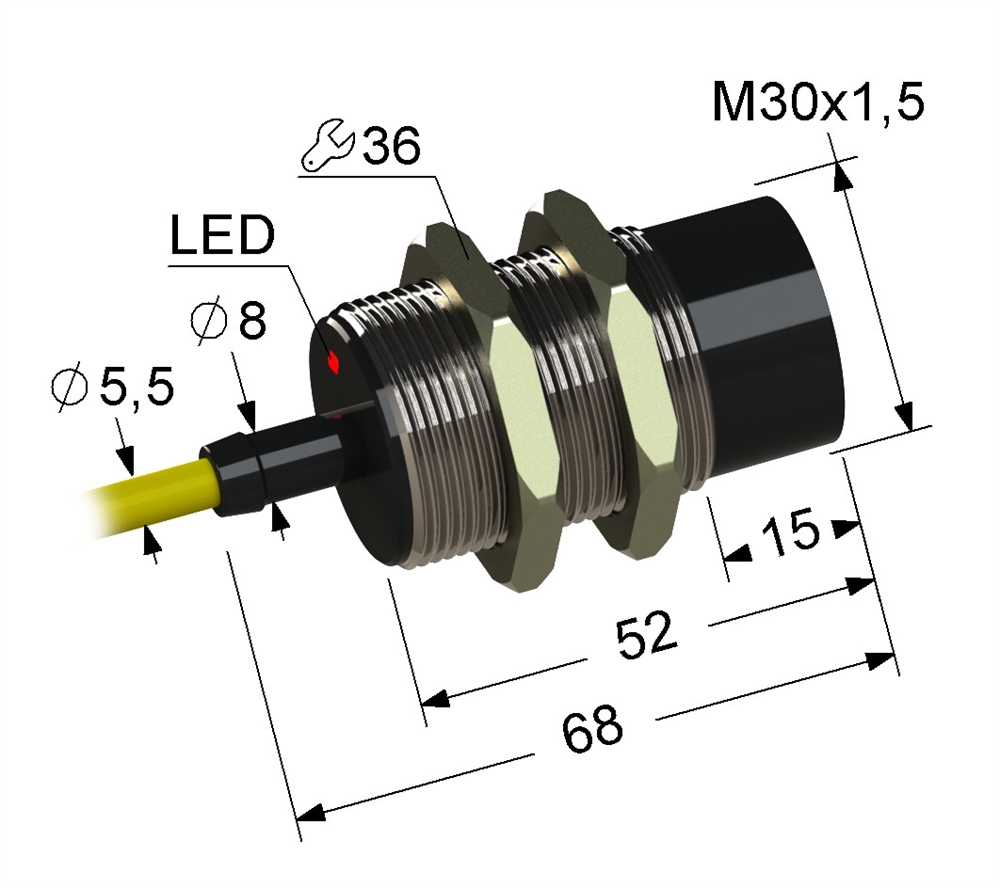 PS2-30M68-15N41-Z Индуктивный датчик Мега-К