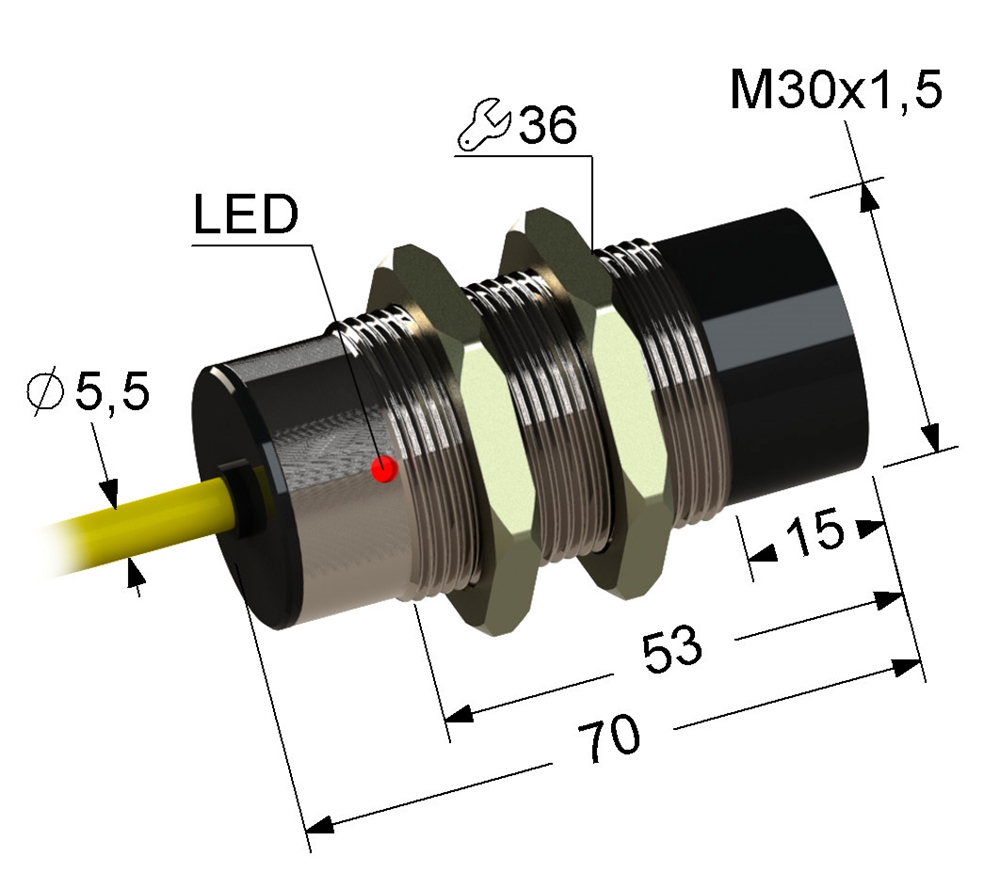 PS2-30M70-15N84-K Индуктивный датчик Мега-К