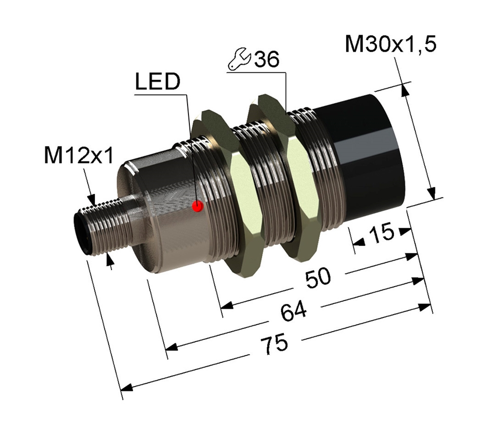 PS2-30M75-25N21-C4 Индуктивный датчик Мега-К