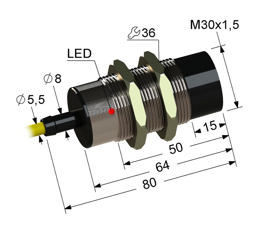PS2-30M80-25N51-Z Индуктивный датчик Мега-К