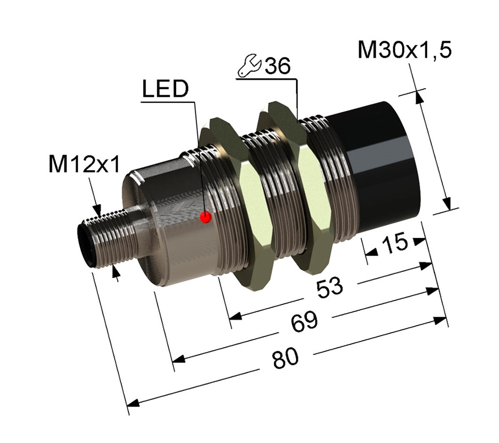 PS2-30M80-15N84-C27 Индуктивный датчик Мега-К