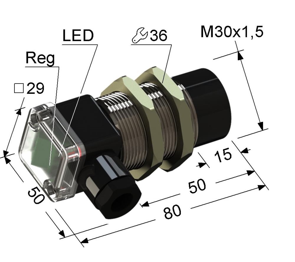 PS1-30M80-30N51-B Емкостный датчик Мега-К