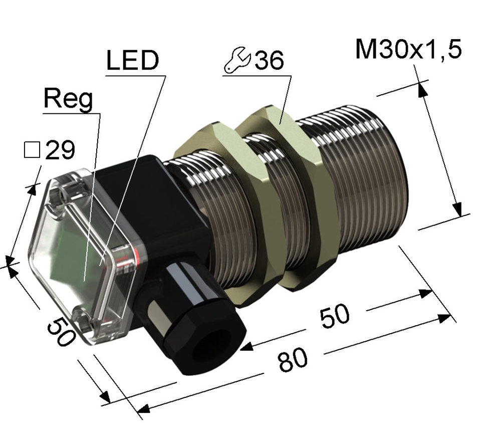 PS1-30M80-10B21-B Емкостный датчик Мега-К
