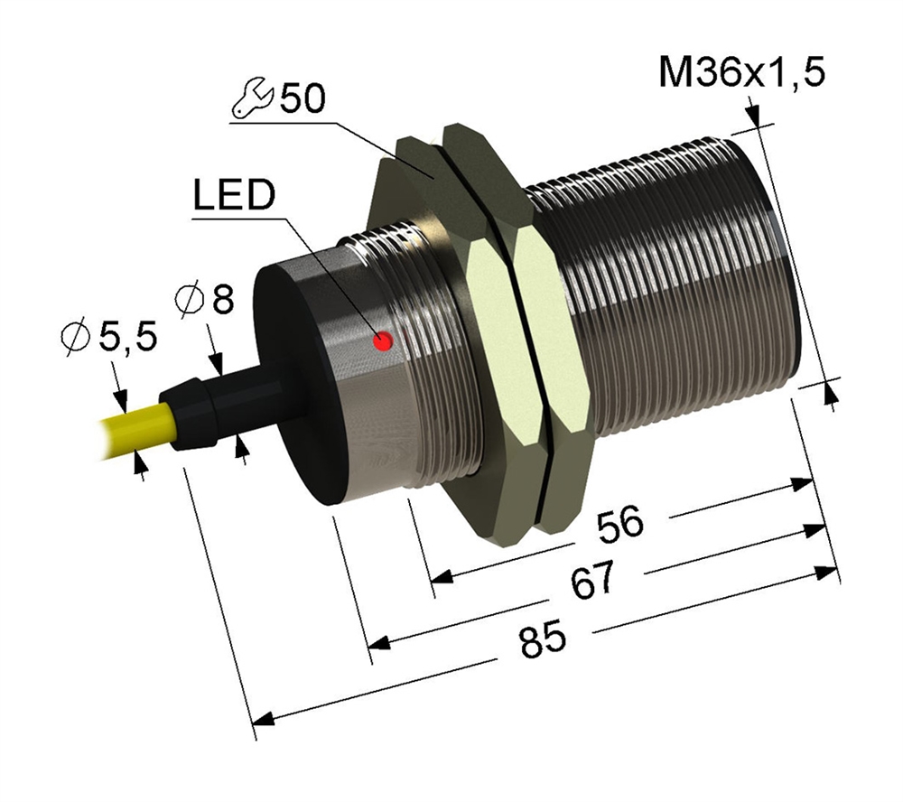 PS2-36M85-12B74-Z Индуктивный датчик Мега-К