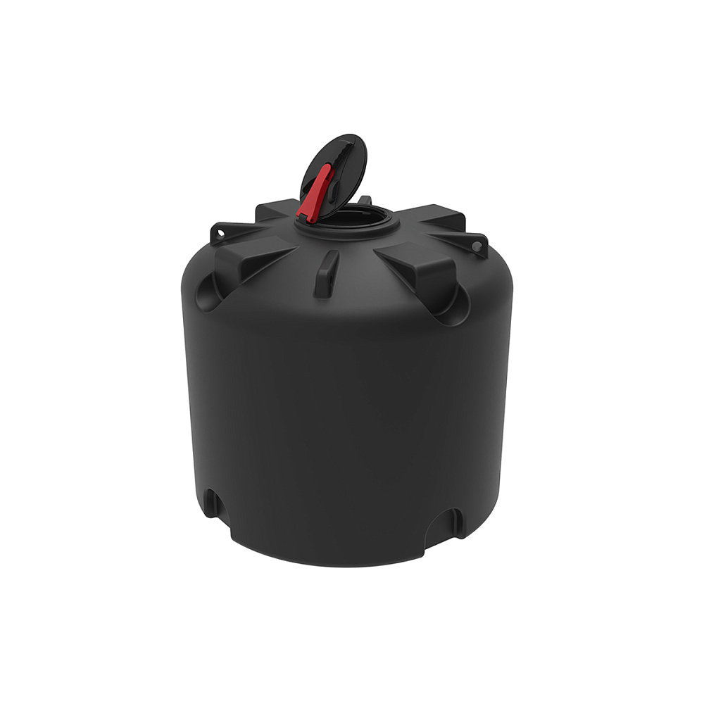 Емкость  TR 3000 л с откидной крышкой черная