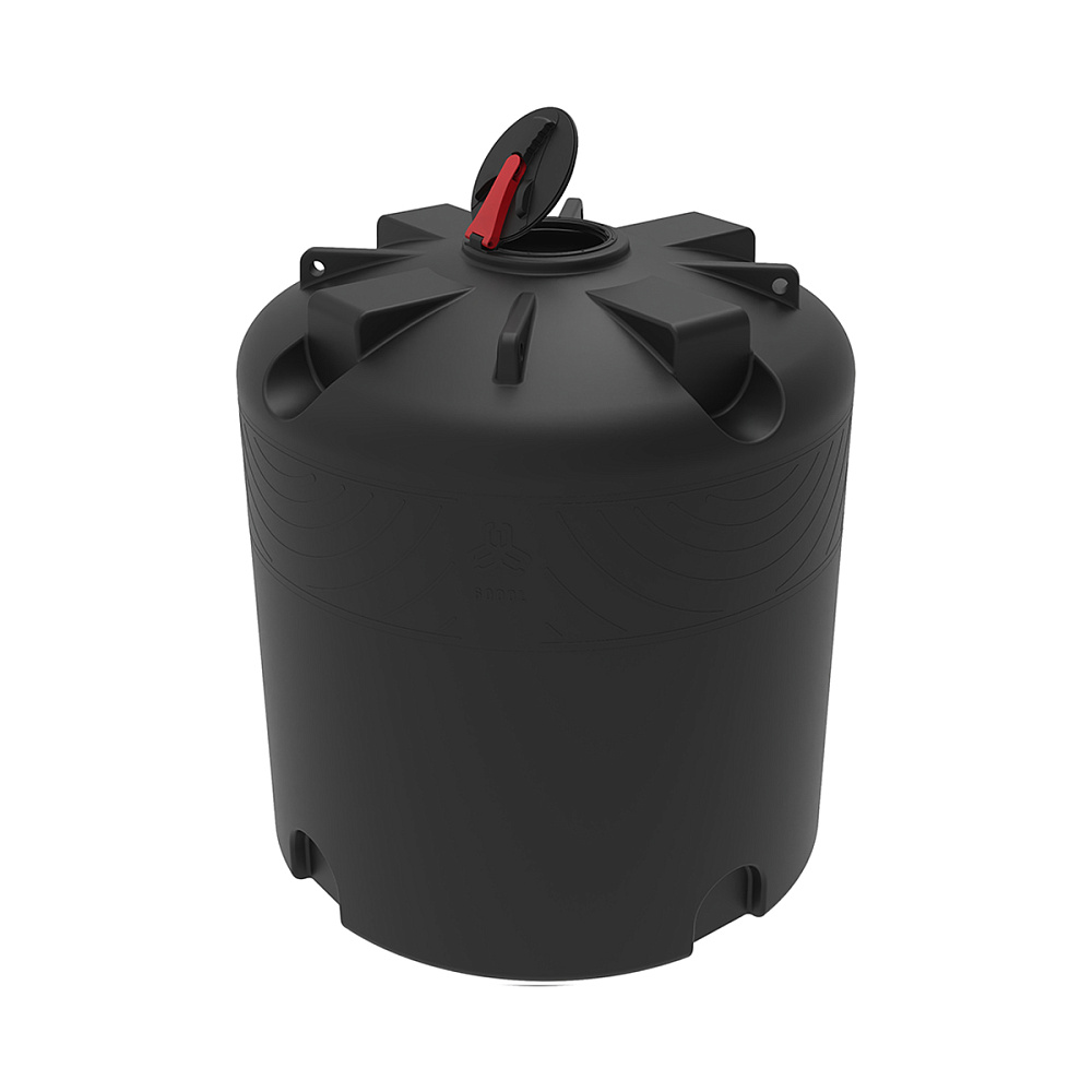 Емкость  TR 6000 л с откидной крышкой черная