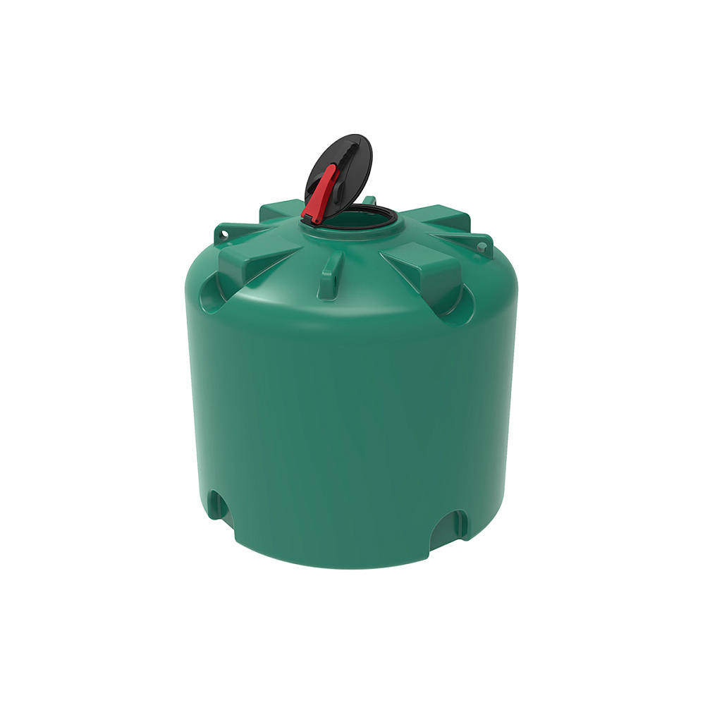 Емкость  TR 3000 л с откидной крышкой зеленая