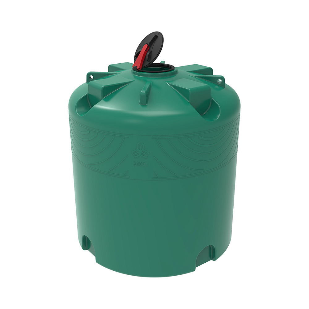 Емкость  TR 6000 л с откидной крышкой зеленая