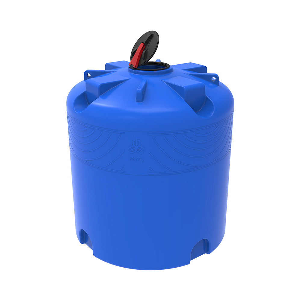 Емкость  TR 6000 л с откидной крышкой синяя