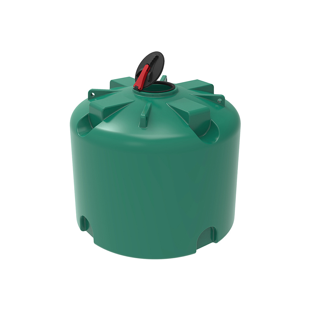 Емкость  TR 4500 л с откидной крышкой зеленая
